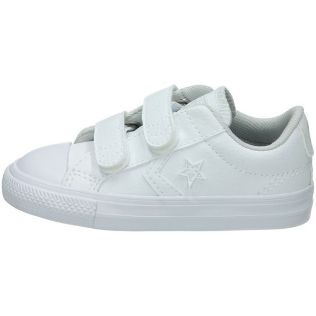 Player Star Velcro Piel Blanca | Zapatos