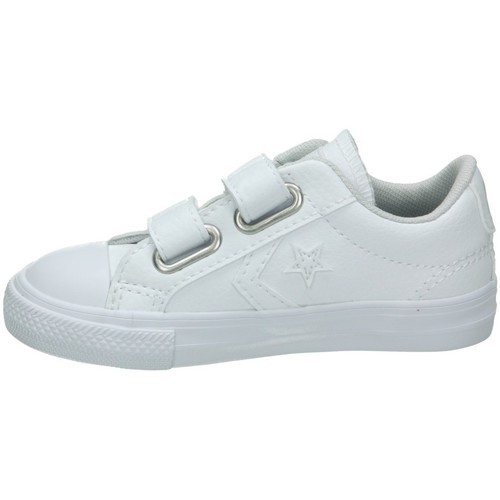 Converse Star Player All Star Velcro Piel Blanca | Zapatos