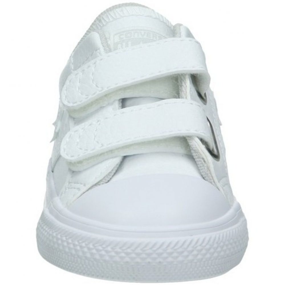 Converse Star Player All Star Velcro Piel Blanca