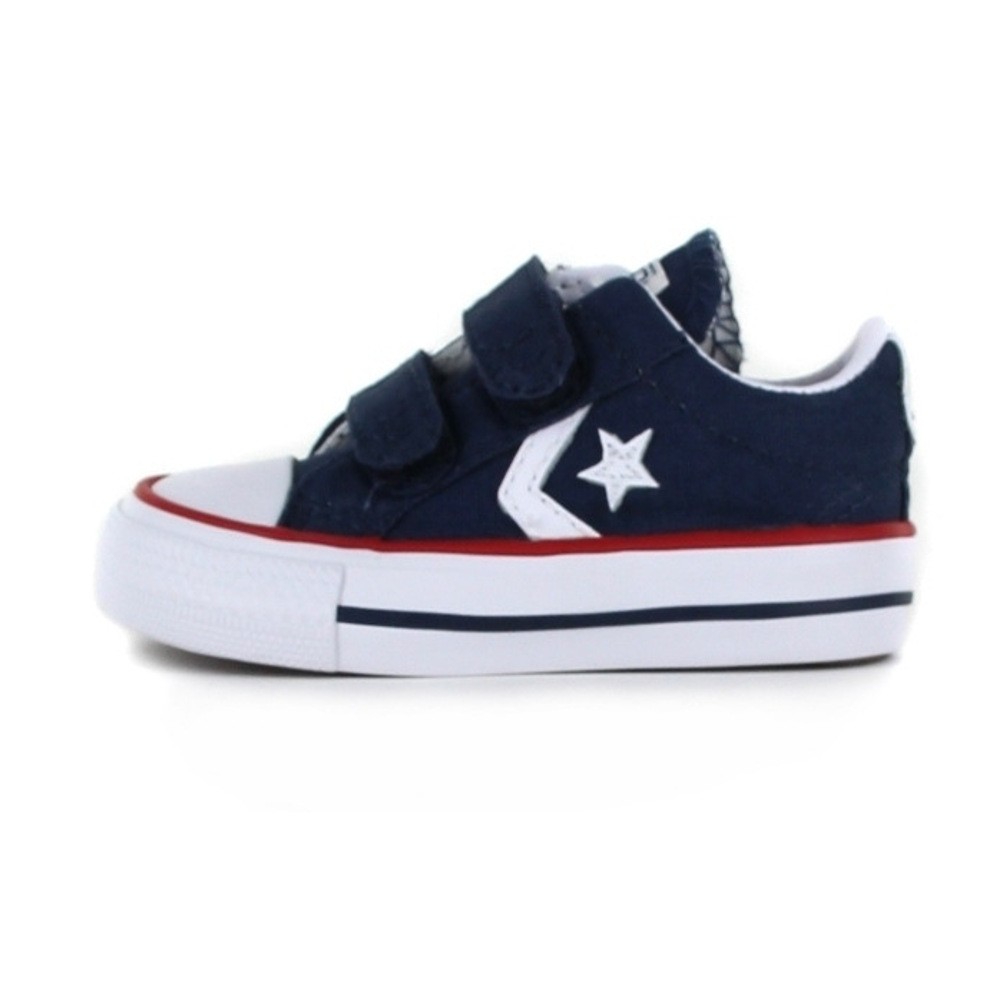 converse piel velcro