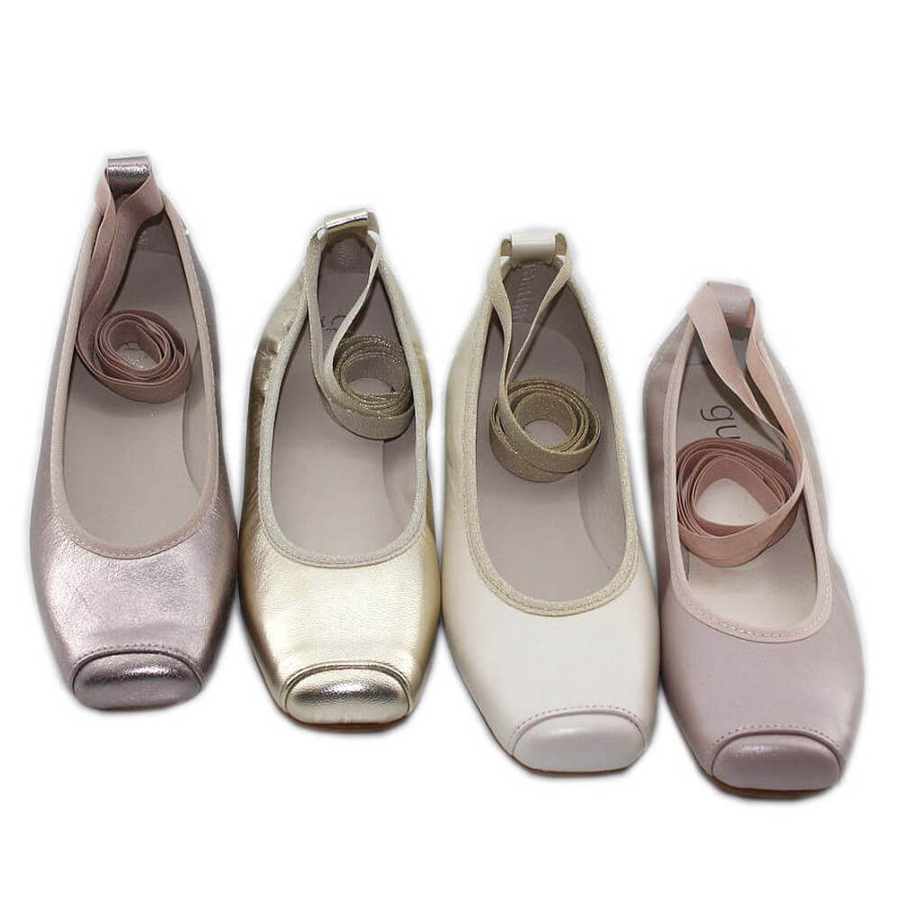 Bailarinas Cintas Metal Guxs