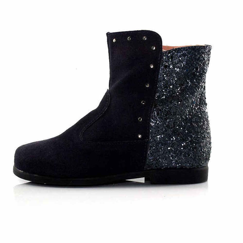 botin glitter cirqus marino