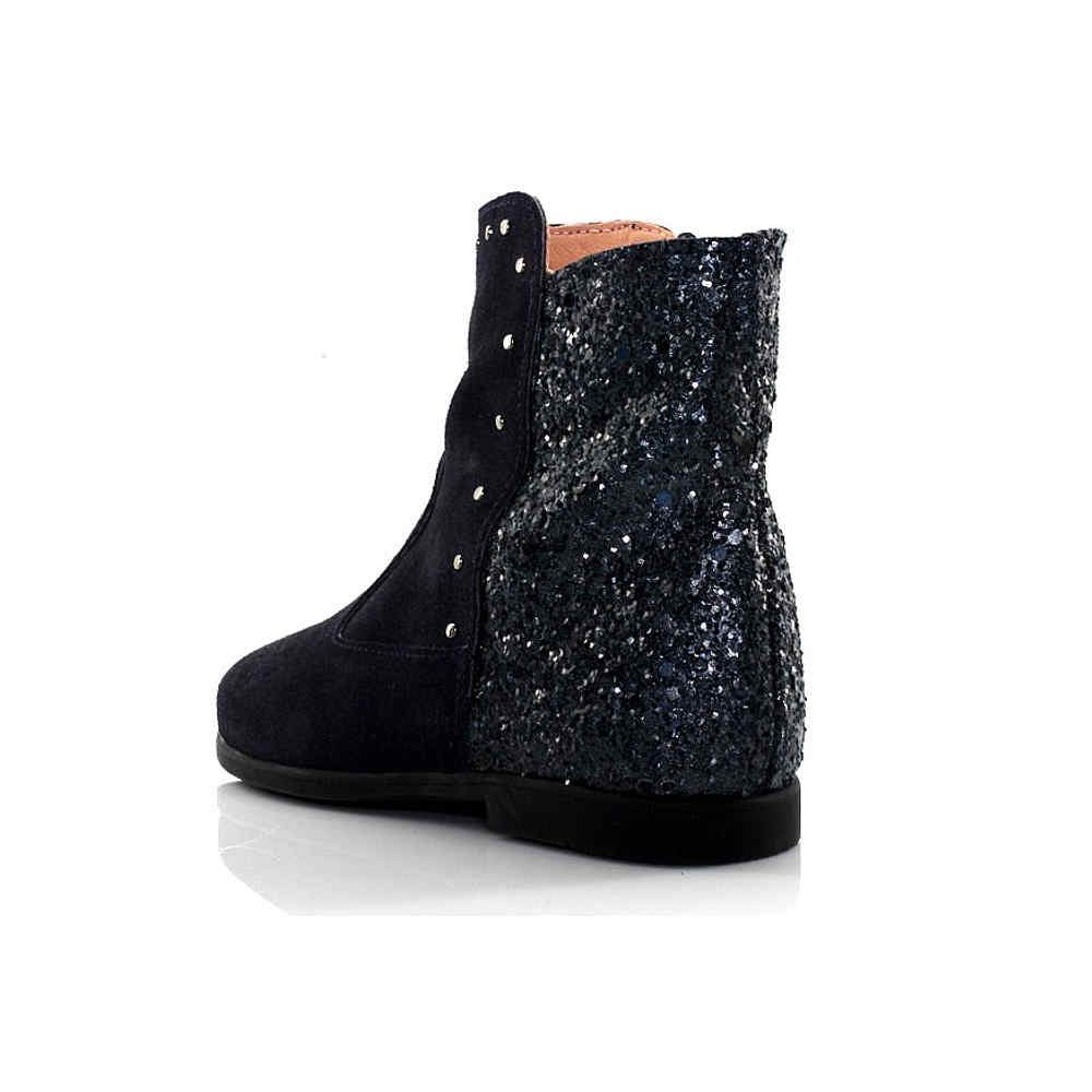 botin glitter cirqus marino