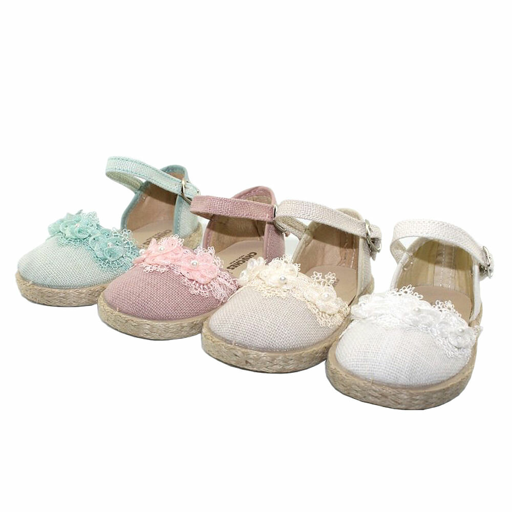 Esparteña Bebé Flores Chuches - Zapatos Infantiles