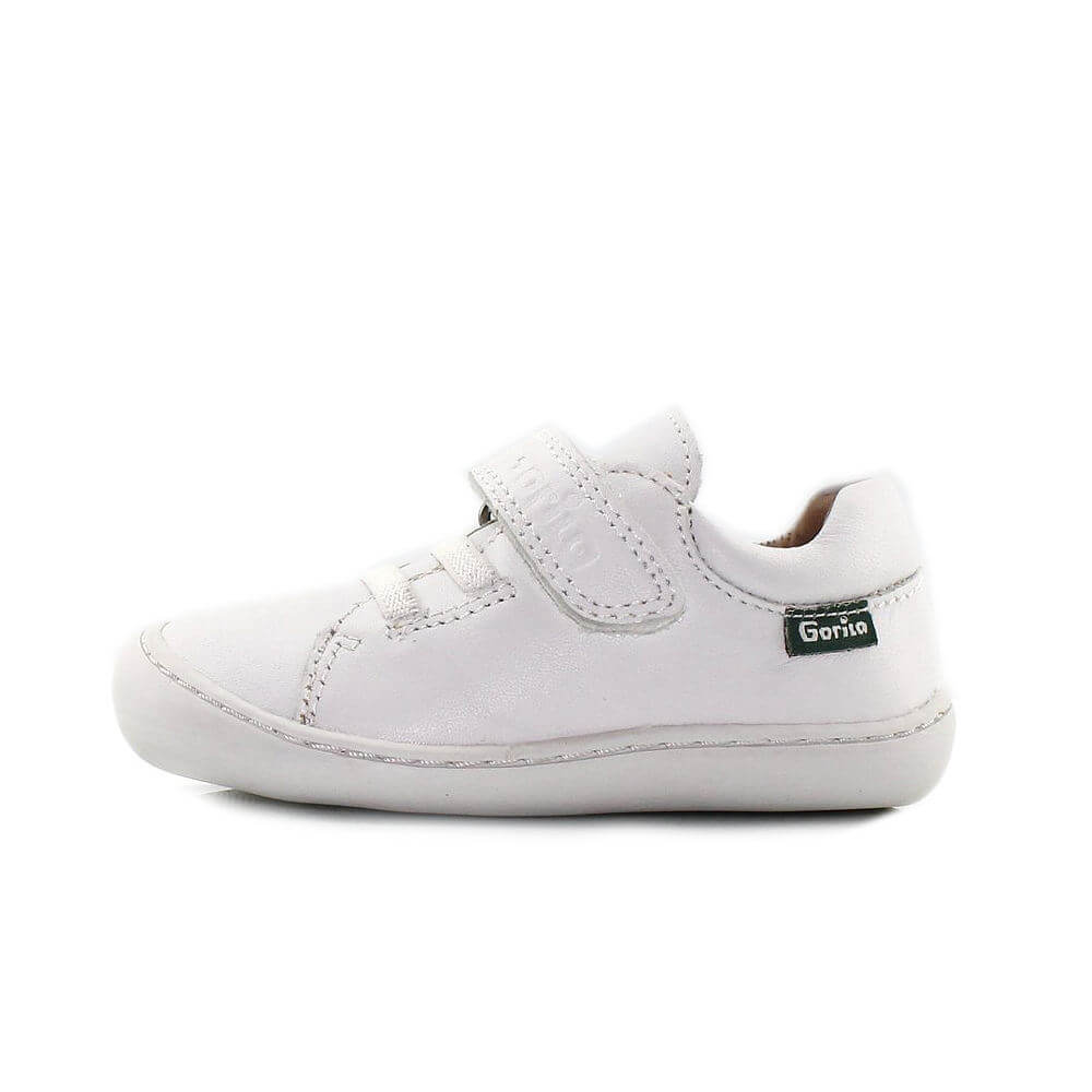 Gorila Deportiva Barefoot Piel Natural Blanca